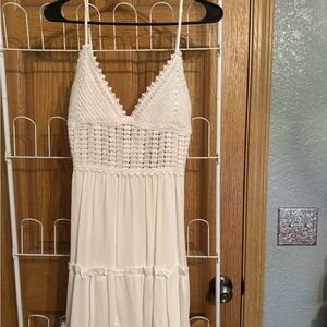 Rue21 White Crochet Dress